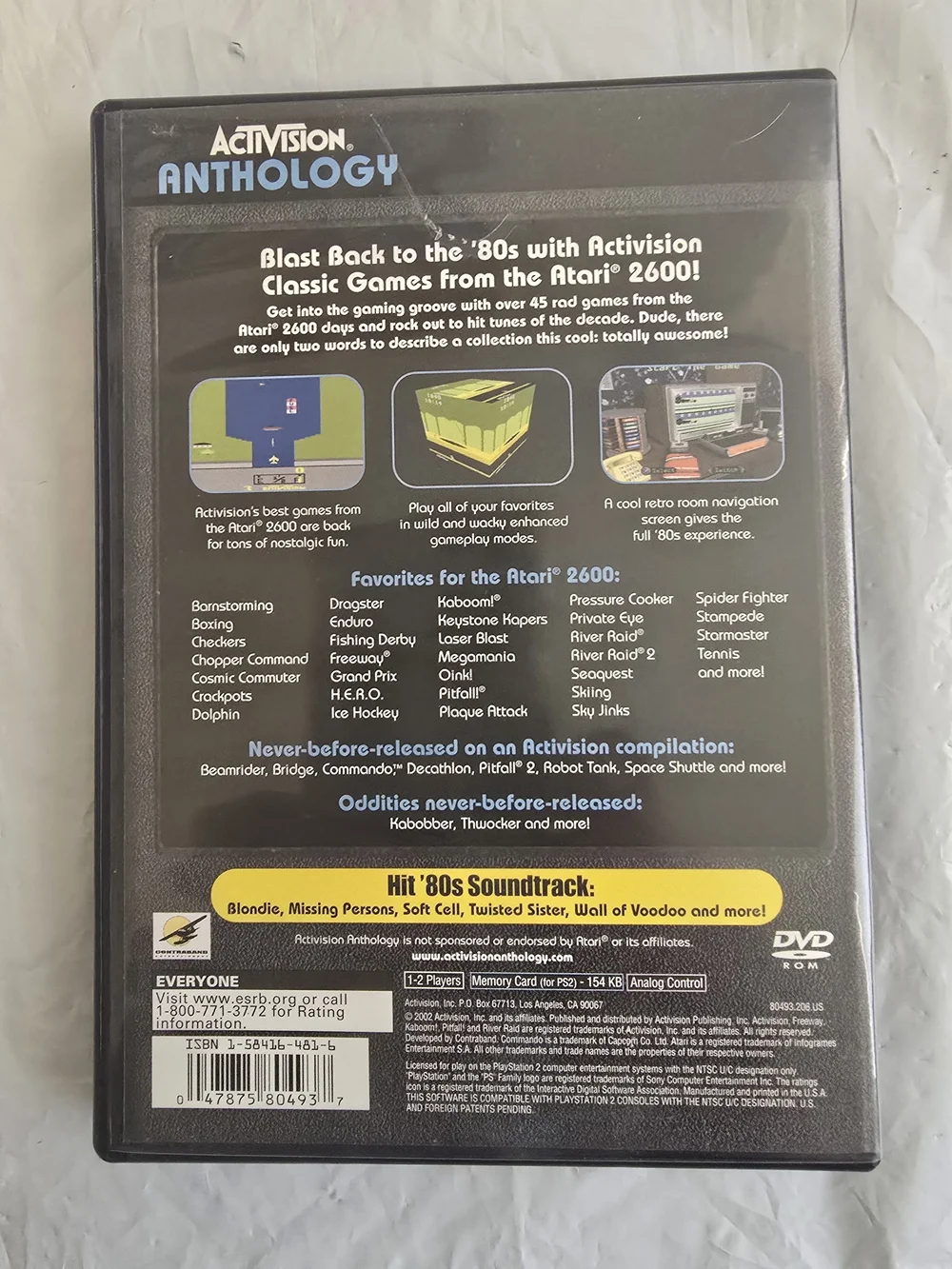 Anthology PlayStation 2 Game - Black Original Like New Absolutely No Scratches